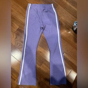 Lilac Kids Leggings with White Stripes